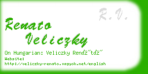 renato veliczky business card